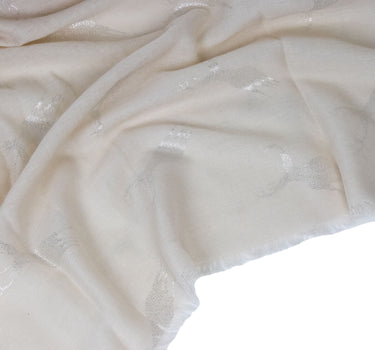 Trachten Halstuch Schal Uni mit Glitter Hirsch | Beige