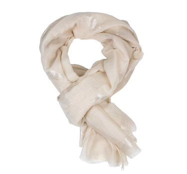 Trachten Halstuch Schal Uni mit Glitter Hirsch | Beige