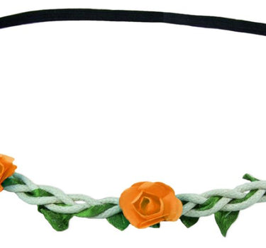 Blumen Haarband "Bella" mit kleinen Rosen | Orange