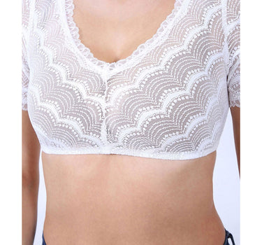 Krüger MADL Damen Dirndlbluse "Diane" 312361 - Ecru