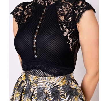 Krüger Collection Trachten Body "Millie" 282165 | Schwarz