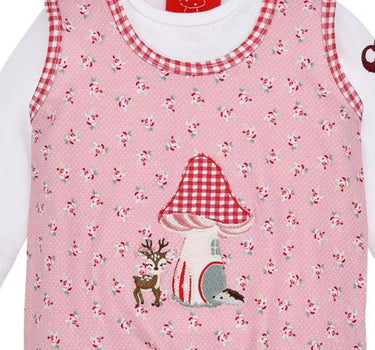 BONDI Baby Strampler Strampelanzug "Blumenallover" 86928 | Rose
