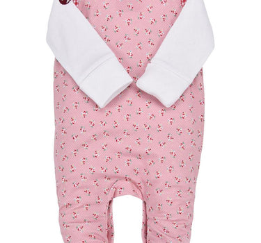 BONDI Baby Strampler Strampelanzug "Blumenallover" 86928 | Rose