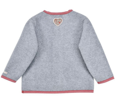 BONDI Baby Mädchen Fleecejacke "Zuckermaus" 86933 | Grey-melange