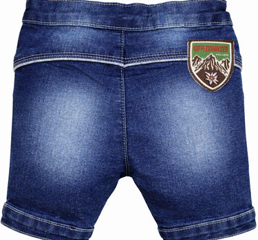 BONDI Jungen Trachten Jeans Bermuda "Gipfelkraxler" 91728 | Blue Denim