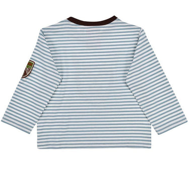 BONDI Baby Jungen Langarmshirt "Hirsch" 91776 | Stripe Blue/Offwhite