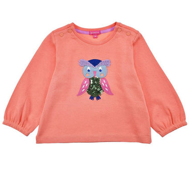 BONDI Baby Mädchen Langarmshirt "Eule" 86968 | Apricot