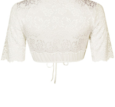 Nina von C. Halbarm Spitzen Dirndlbluse "Andrea" 16464326 | Champagner