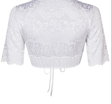Nina von C. Halbarm Spitzen Dirndlbluse "Andrea" 16464326 | Weiß