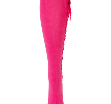 Trachten Kniestrümpfe mit Schleife für Damen | Pink