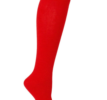 Trachten Kniestrümpfe mit Schleife für Damen | Rot
