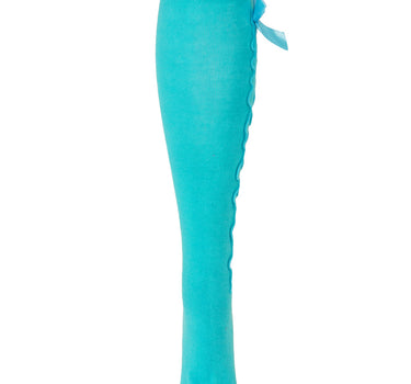 Trachten Kniestrümpfe mit Schleife für Damen | Türkis