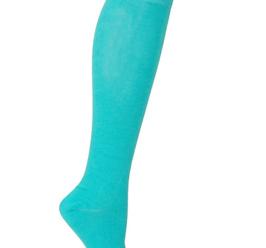 Trachten Kniestrümpfe mit Schleife für Damen | Türkis
