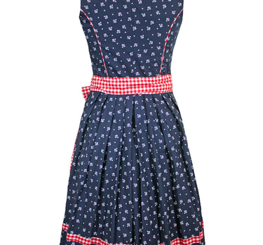 MADDOX Dirndl "Achensee" Traditionell | Navy Rot 55 cm