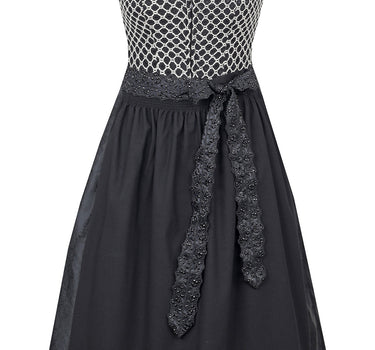 MarJo Trachten Dirndl "Ensdorf" | Schwarz - 65cm