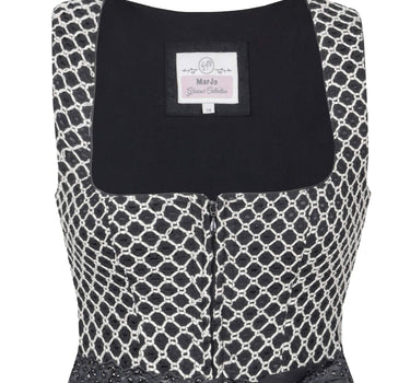 MarJo Trachten Dirndl "Ensdorf" | Schwarz - 65cm