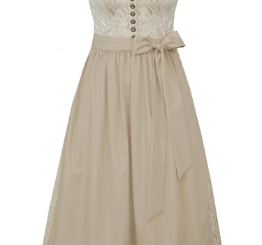 MarJo Trachten Dirndl "Griesstätt" 917770 | Taupe - 70 cm
