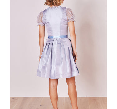 Krüger MADL Dirndl "Karlotta" mit Spitzenschürze 419067 | Hellblau 50cm