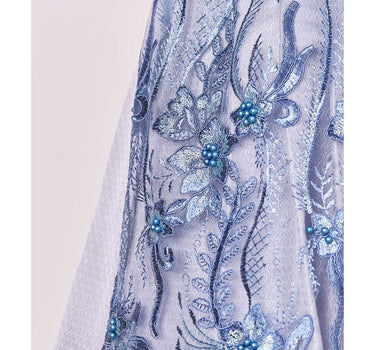 Krüger MADL Dirndl "Karlotta" mit Spitzenschürze 419067 | Hellblau 50cm