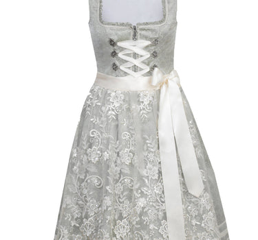 MarJo Dirndl "Anna" mit Spitzenschürze 695458 | Mint Creme 58cm