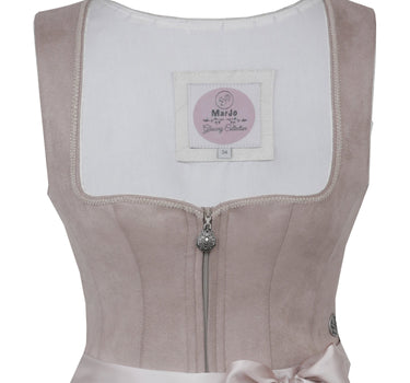 MarJo Trachten Dirndl "Schongau" | Taupe - 65cm