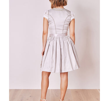 Krüger MADL Dirndl "Vivien" mit Spitzenschürze 414867 | Beige 50cm