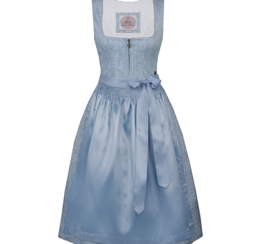 MarJo Trachten Dirndl "Neubiberg" 919765 | Babyblau 65cm