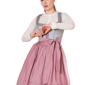 Krüger Collection Dirndl "Siena" 114267 | Grau Rose 60cm