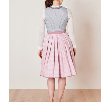 Krüger Collection Dirndl "Siena" 114267 | Grau Rose 60cm