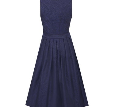 MarJo Trachten Dirndl "Seßlach" 920265 | Marine 65cm
