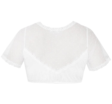 MarJo Dirndlbluse "Anzing" Kurzarm | Offwhite