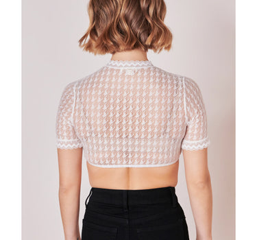 Krüger Collection Dirndlbluse "Bernarda" Kurzarm 216367 | Ecru