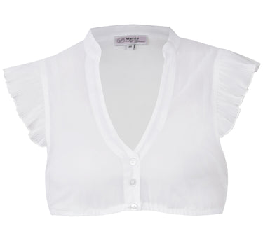 MarJo Dirndlbluse "Kemnath" Flügelarm | Weiß