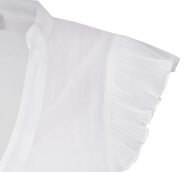 MarJo Dirndlbluse "Kemnath" Flügelarm | Weiß