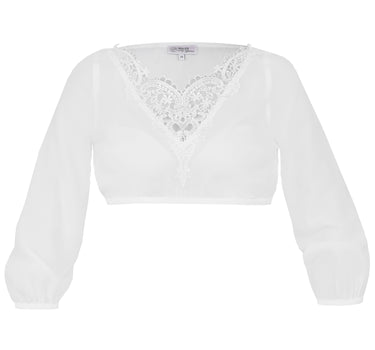 MarJo Dirndlbluse "Viechtach" 3/4 Arm | Offwhite
