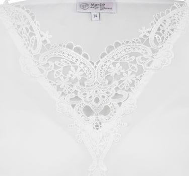 MarJo Dirndlbluse "Viechtach" 3/4 Arm | Offwhite