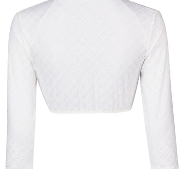 Nina von C. Spitzen Dirndlbluse "Naomi" Lochausschnitt 48471328 | Weiß