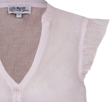 MarJo Dirndlbluse "Waldbrunn" Flügelarm | Puderrosa