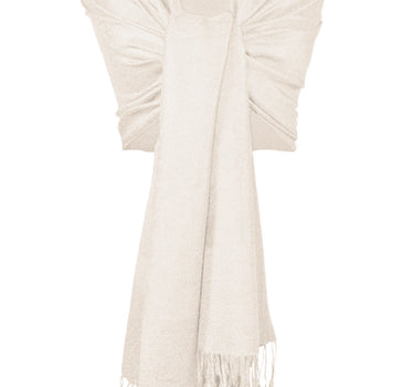 Halstuch aus Viscose - Stola Schal 185 x 70 cm | Beige