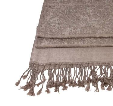 Halstuch aus Viscose - Stola Schal 185 x 70 cm | Braun