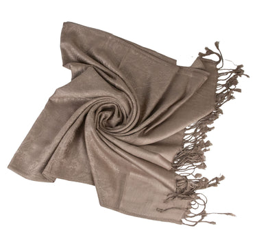 Halstuch aus Viscose - Stola Schal 185 x 70 cm | Braun