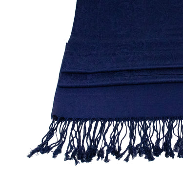 Halstuch aus Viscose - Stola Schal 185 x 70 cm | Dunkelblau