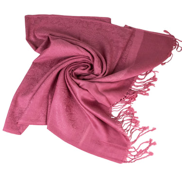 Halstuch aus Viscose - Stola Schal 185 x 70 cm | Rosé