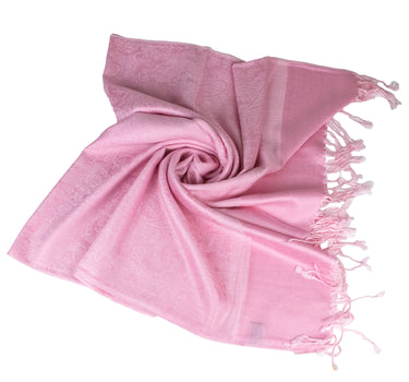 Halstuch aus Viscose - Stola Schal 185 x 70 cm | Rosa