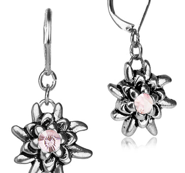 LUISIA® Edelweiß Ohrhänger "Emilia" mit Kristallen von Swarovski® | Light Rosé / Rose - Ohrringe