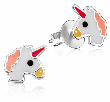 LUISIA Ohrstecker Einhorn Unicorn - 925 Sterling Silber