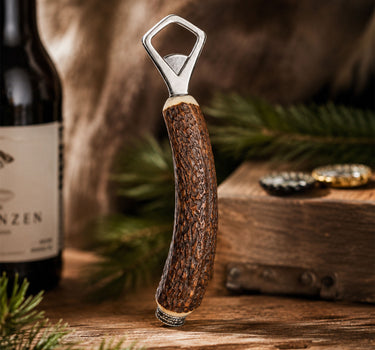 Funk Hirschhorn Flaschenöffner mit Zierkappe | Hirsch