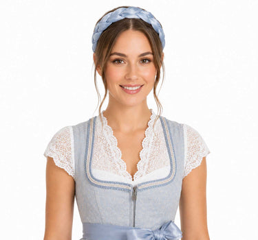 Flecht Haarreif "Jette" | Taubenblau