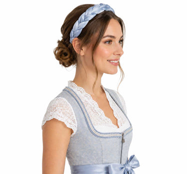 Flecht Haarreif "Jette" | Taubenblau