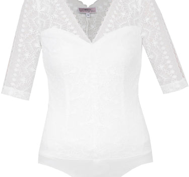 MarJo Dirndlbody "Forsten" Halbarm | Offwhite